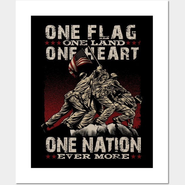 One Flag One Nation Wall Art by Mandra